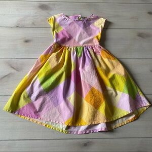 Mayoral Multicolor Plaid Checkered Pastel Kids Dress